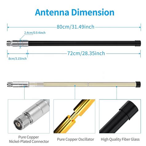 High Gain Lora Antenna Mhz Sma Fiberglass Gain Glass Fiber