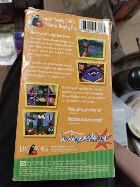 Veggietales Madame Blueberry Vhs Vcr Video Tape Movie 1998 Tested Thankfulness Ebay