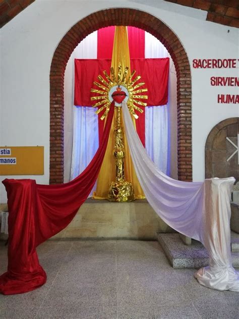 12 Ideas De Altares Santísimo Decoraciones Del Altar De Decoración