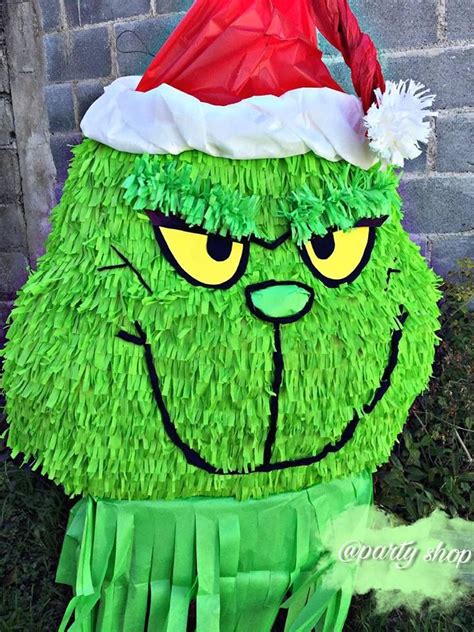 Piñata Grinch Piñatas Navidad Manualidades Navideñas Piñatas