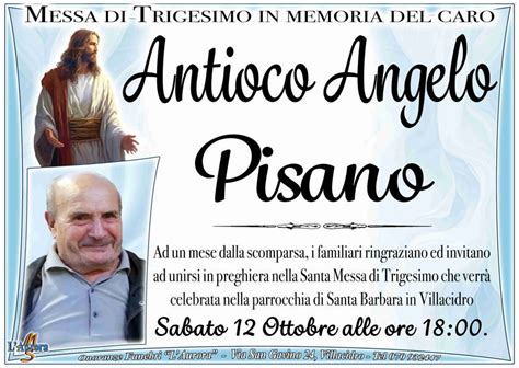 Funerali E Annunci Funebri A Villacidro Antioco Angelo Pisano Funer24