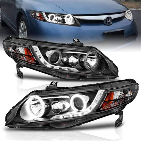 Amazon AmeriLite Projector Halogen Headlights Amber Xtreme LED