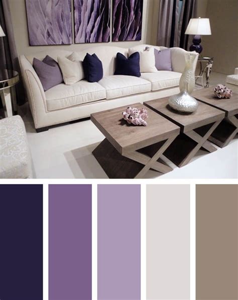 11 Cozy Living Room Color Schemes To Make Color Harmony In Your Living Room Purple Living Room