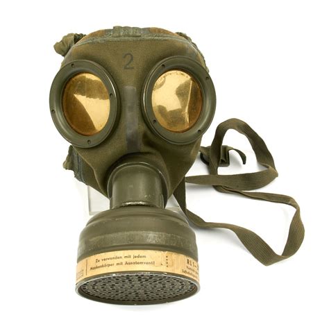 Original German WWII 1940 Luftschutz Gas Mask by AUER – International ...