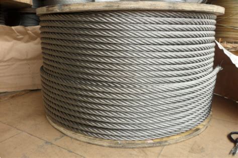 6x19 FC 11mm 1770MPa Steel Wire Rope Galvanized And Ungalvanized