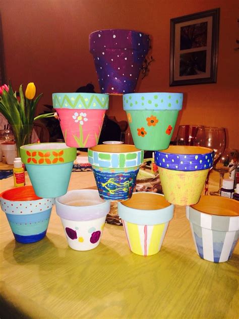 Painted Pots Pinterest Party Painted Flower Pots Painted Pots