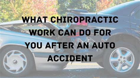 Chiropractic Work After Auto Accident Youtube