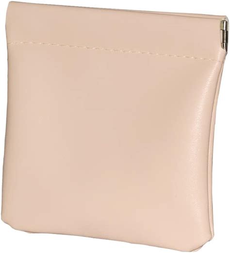 Amazon Lambskin Texture Pocket Cosmetic Bag Squeeze Top Small