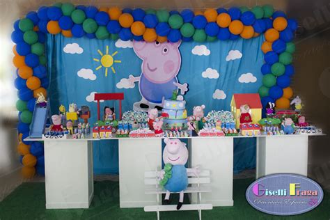 Aluguel de Decoração Festa George Pig Giselli Fraga Decorações