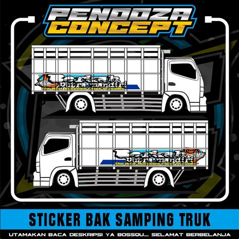 Jual Stiker Decal Bak Samping Truk Canter Berkah Putra Mandiri 350x60