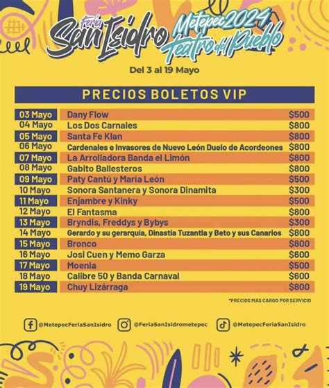Feria de San Isidro Metepec 2024: boletos y cartelera completa de