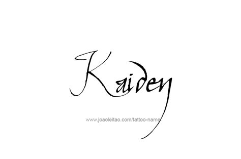 Kaiden Name Tattoo Designs - Page 4 of 5 - Tattoos with Names