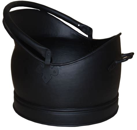 Traditional Coal Bucket Black Coal Hod Log Holder Fireside Accessories