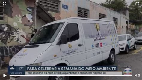 ABES na Mídia Projeto Van Solidária é destaque no SP1 da TV Globo