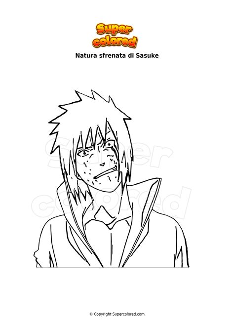 Disegno Da Colorare Natura Sfrenata Di Sasuke Supercolored