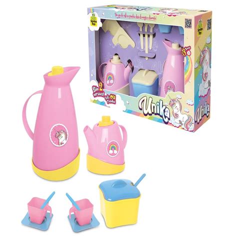 Hora Do Cafe Unika Rosa Menina 10 Itens Samba Baby Shopee Brasil