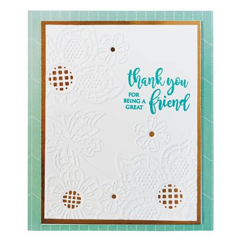 Spellbinders Cut Emboss Folder Floret Cluster CEF 005