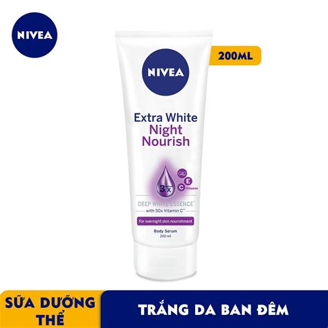 Nivea Whitening Night Body Essence 180ml Shopee Philippines