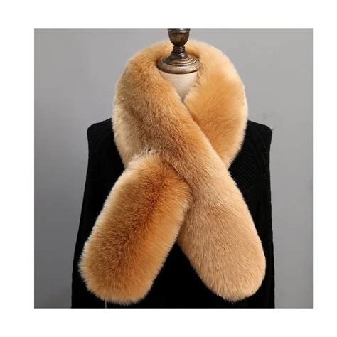 New Winter Faux Rabbit Fur Scarf Super Soft Multicolors Fake Fur Muffler Women Cute Warm