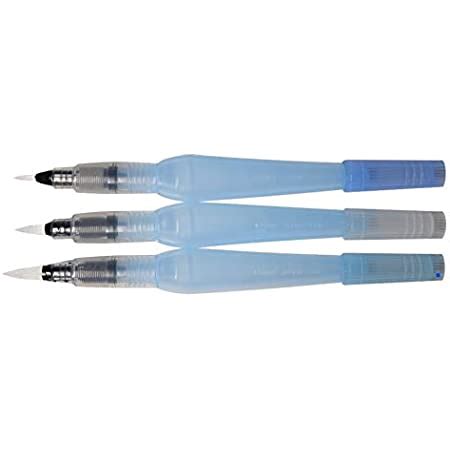 Amazon Pentel Arts Aquash Water Brush Assorted Tips 4 Pack