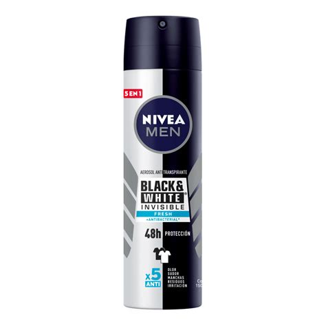 Desodorante Nivea En Spray Blackandwhite Fresh Para Hombre Frasco 150 Ml