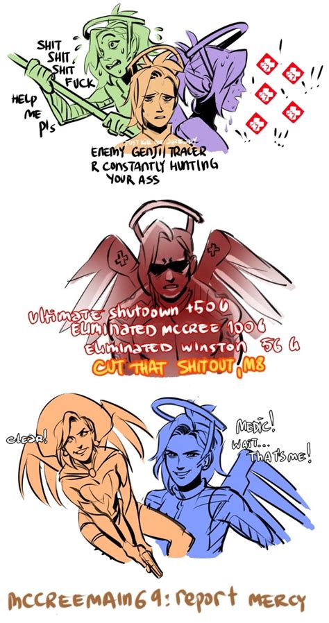 Mercyexperiencepng Overwatch Know Your Meme