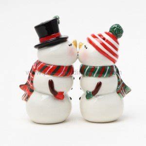 Best Salt And Pepper Shaker Snowman Cutest Couple On The Mantel