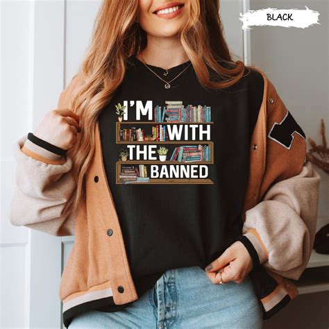 Im With The Banned Books Reading Shirt Librarian Shirt I Read Banned Books T Shirt National