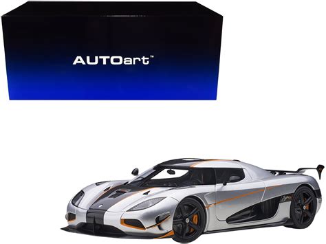 Koenigsegg Agera Rs Moon Silver With Carbon And Orange Accents