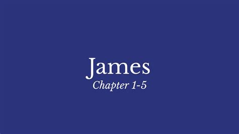 The Holy Bible James Chapter 1 5 Youtube