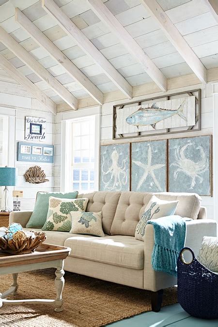 10 Maneras De Decorar Apartamentos De Playa Beach Theme Living Room