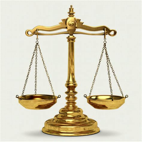 Vintage gold balance scale measure or law justice symbol. Lawyers day ...