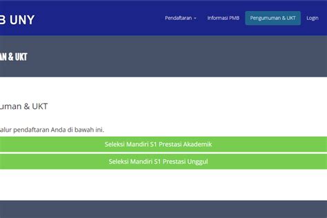 Link Pengumuman Seleksi Mandiri Uny 2021 Cek Hasil Pengumuman Jalur Prestasi Sm Uny Tahun 2021