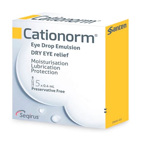 Cationorm Dry Eye Relief Eye Drop Emulsion 30 X 04ml