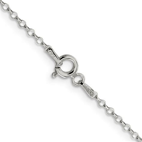 Sterling Silver Mm Diamond Cut Cable Chain Unclaimed Diamonds