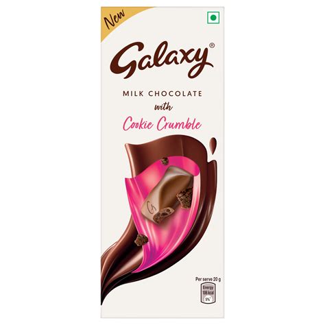 Galaxy Milk Chocolate with Cookie Crumble 96g | Mars