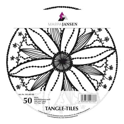 Marpa Jansen Tangle Tiles Rund Online Kaufen Bastelshop Kreativ De