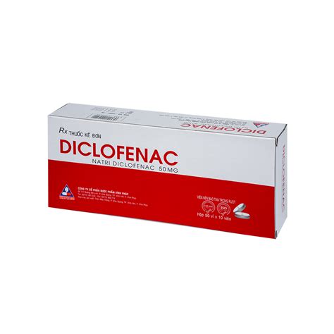 Diclofenac Hộp 50 Vỉ X 10 Viên Bao Tan Trong Ruột Vinphaco Cevpharma