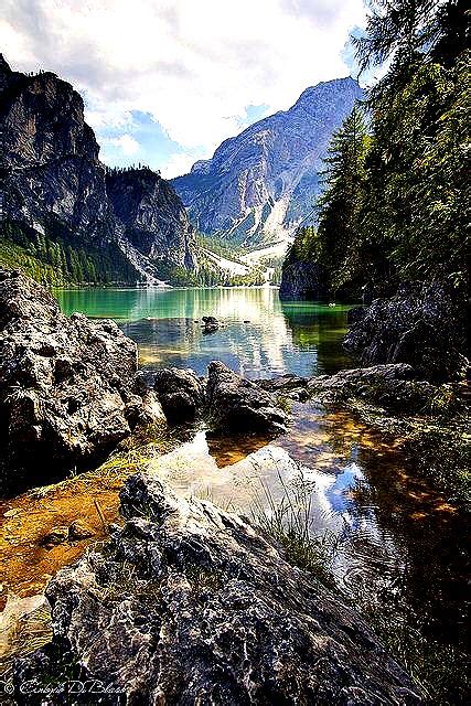 Social Trends Lago Pomost Pragser Wildsee Gory Chmury Braies Php