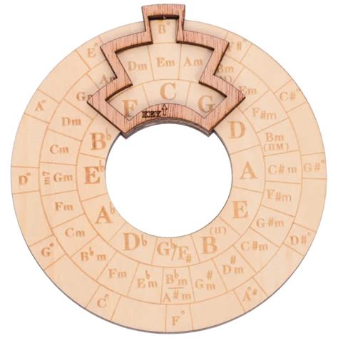 Wooden Melody Tool Circle Of Fifths Chords Wheel Songwriting