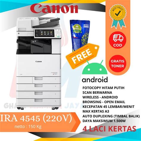 Jual Mesin Fotocopy Rekondisi Eropa Canon Ira Volt