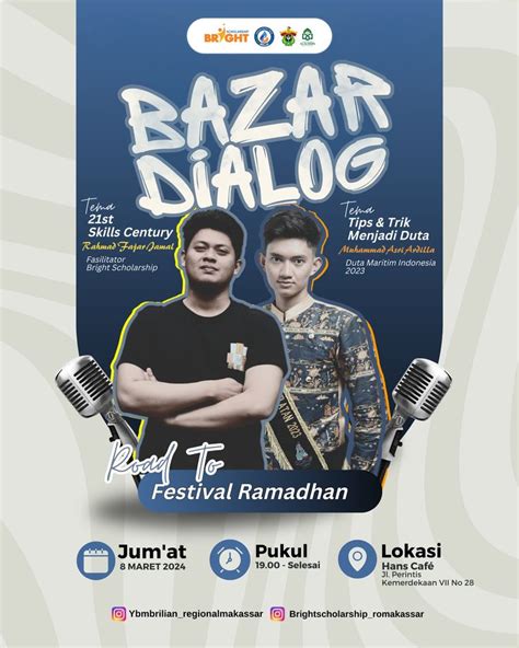 Design Pamflet Bazar Dialog Di 2024 Desain Brosur Brosur Pamflet Acara