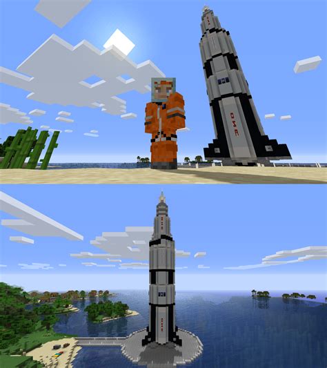 Have A Look At The Saturn V Rocket I Built With My Friends Survival