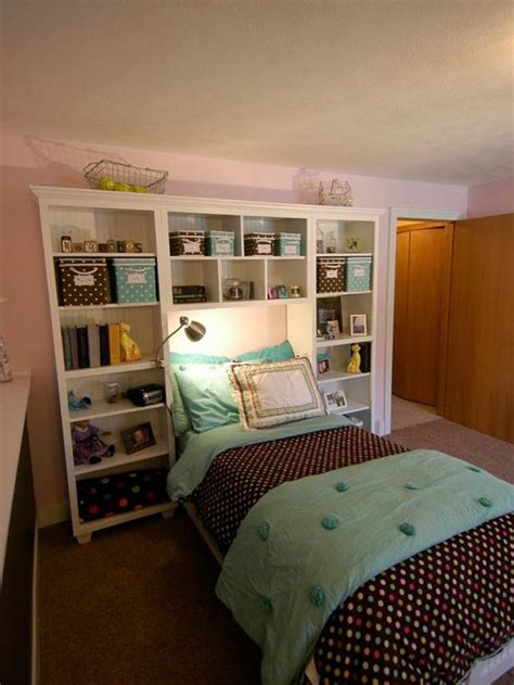 Built In Shelves Around Bed Houzz