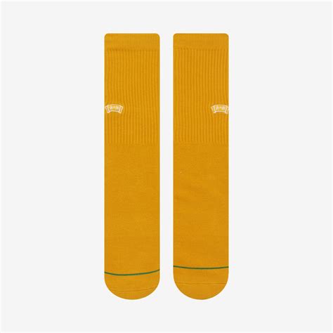 Solid Color Crew Socks Yellow 안티모노크롬 ｜ Anti Monochrome®