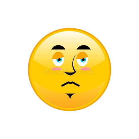 Emoji Sad Unhappy And Feeling Depressed Yellow Face Icon Stock