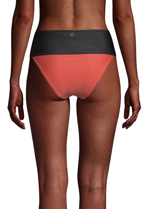 Mid Waist Bikini Brief Dk Papaya Red Casall