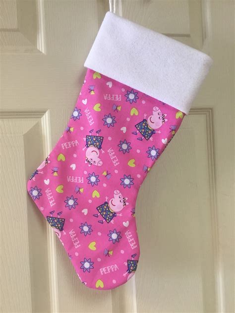 Peppa Pig Christmas Stocking With Your Name 18 1/2 X | Etsy