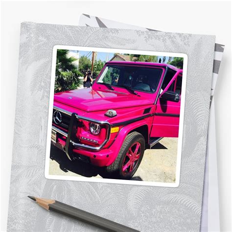 Pink G Wagon Stickers By Queensammi Redbubble