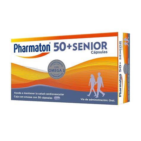 Pharmaton Multivitamínico 50 Senior Suplemento Alimenticio En 30 Cápsulas